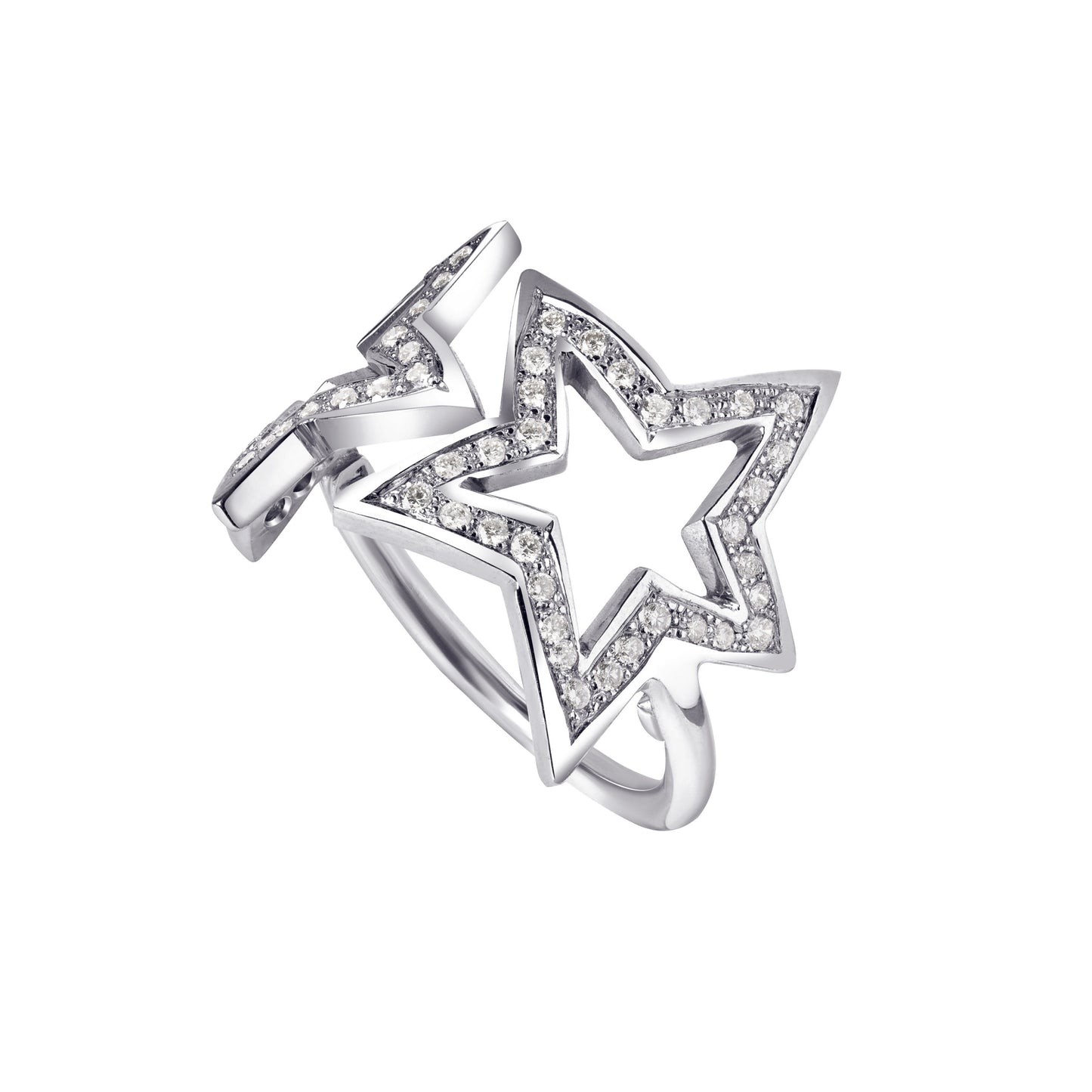 Diamond star ring