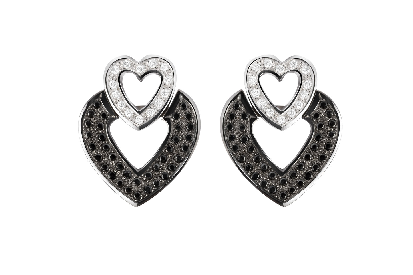 Black diamond earrings