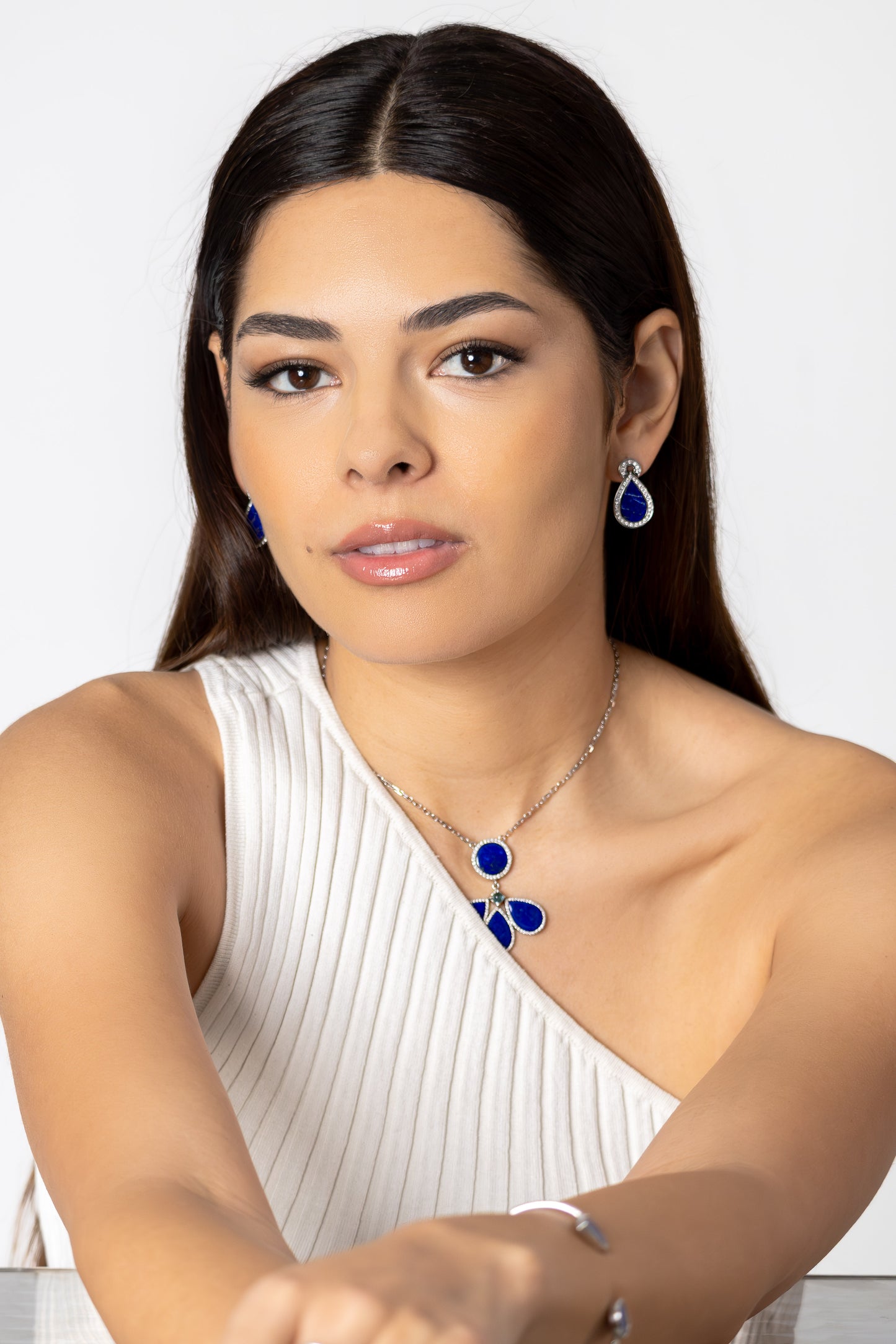 Powerstone Lapis Drop Necklace