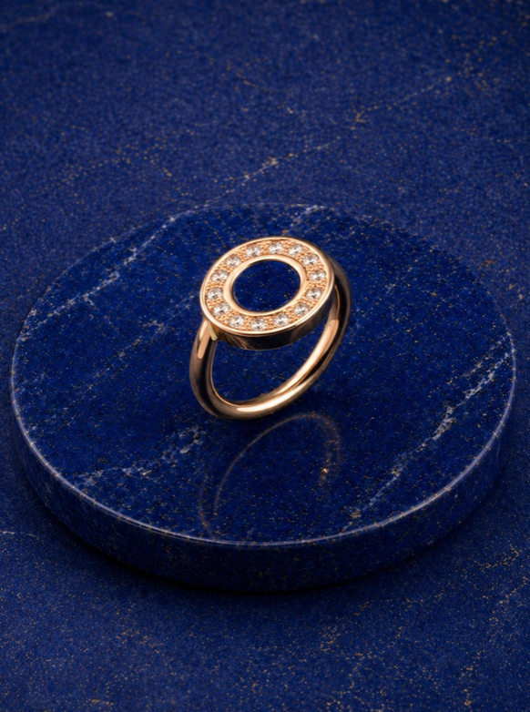Powerstone Lapis Lazuli & Diamond Ring