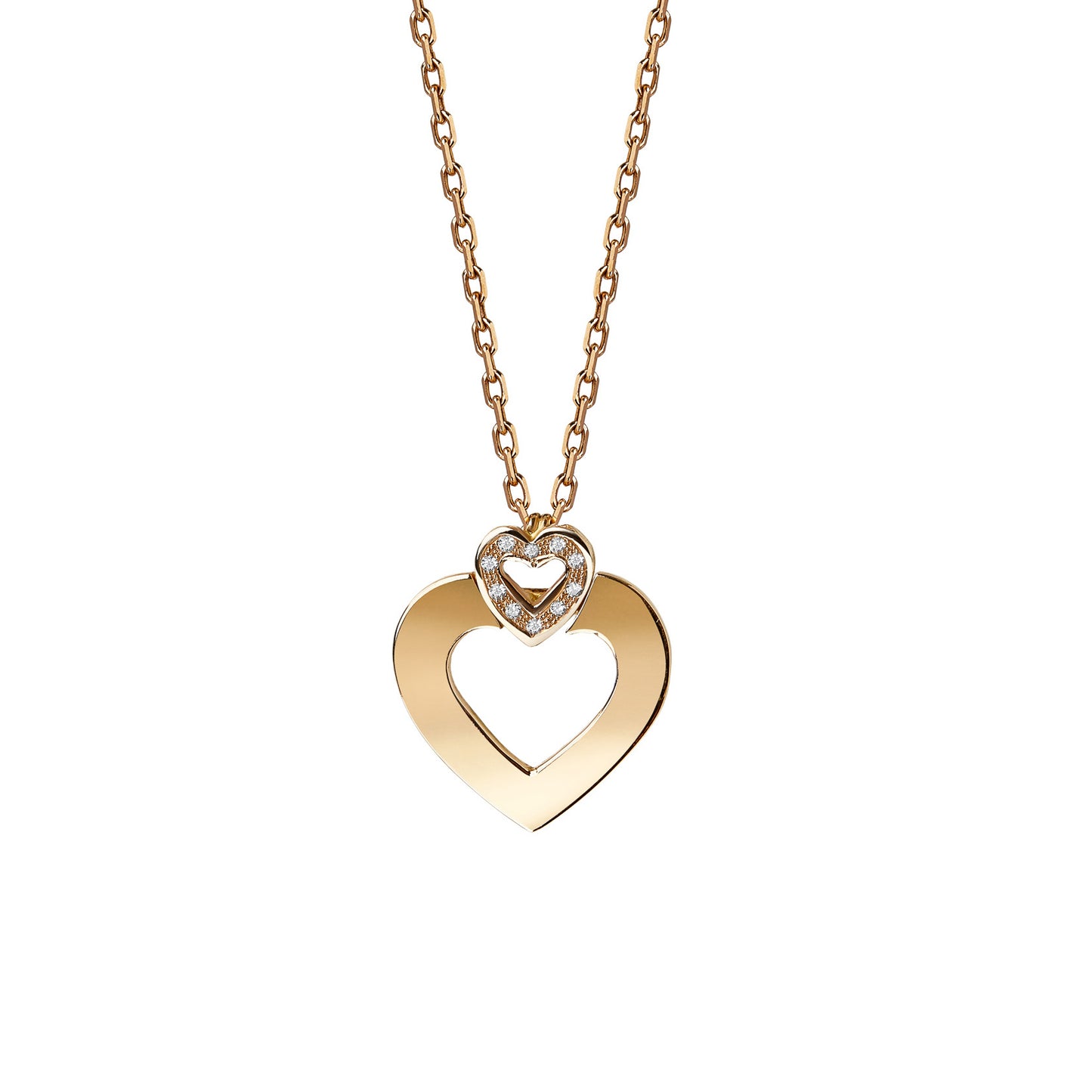 Heart of diamonds pendant