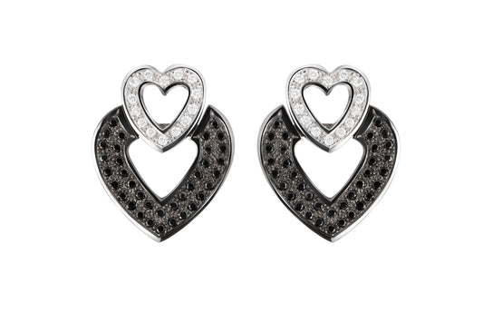 Black diamond earrings