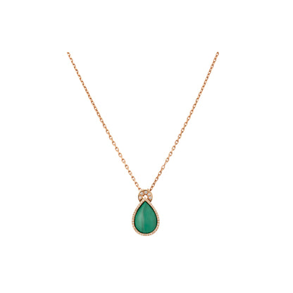 Powerstone Malachite Drop Necklace
