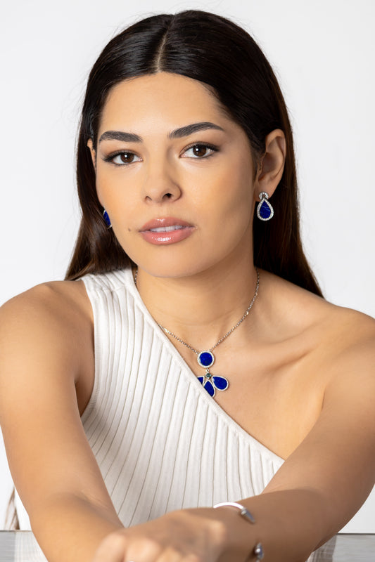 Powerstone Lapis Drop Necklace