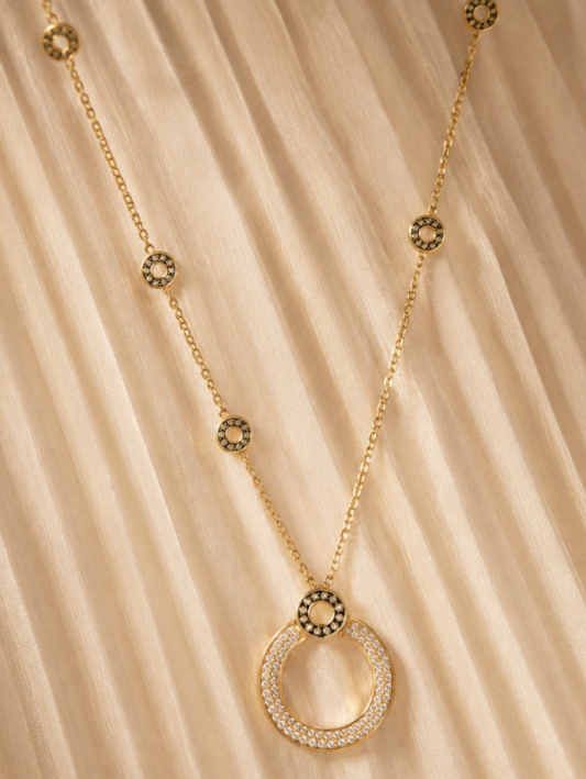 Yellow Gold Diamond Sautoir Necklace