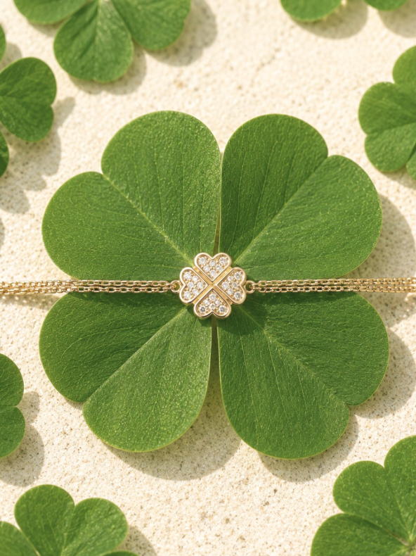 Lucky Clover Diamond Bracelet