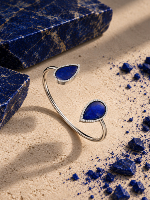 Powerstone Double Lapis Bracelet