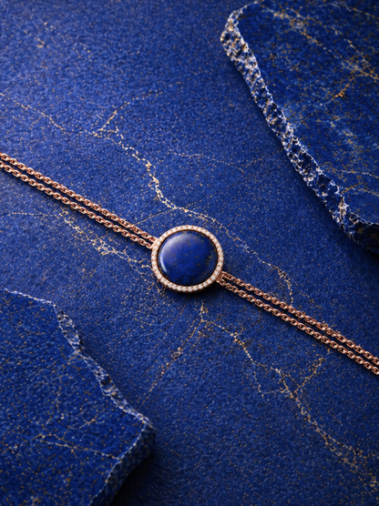Powerstone Lapis Lazuli & Diamond Bracelet