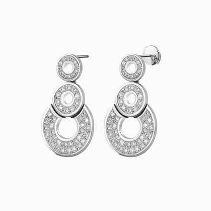 White Gold Diamond Drop Earrings