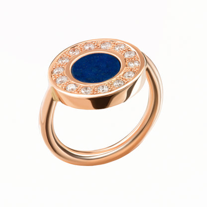 Powerstone Lapis Lazuli & Diamond Ring