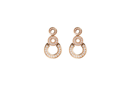 Rose Gold Diamond Drop Earrings