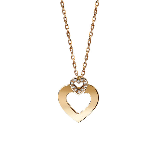 Heart of diamonds pendant