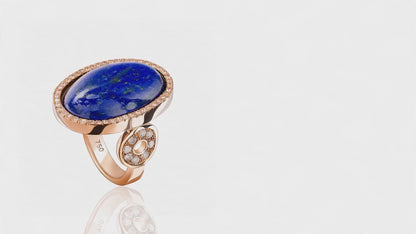 Powerstone Lapis Lazuli & Diamond Ring